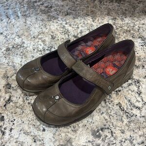 Merrell Allure Dusty Olive Ortholite QFoam Mary Jane Flats Women’s 6